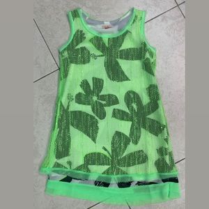 Floral Green Beach Dress